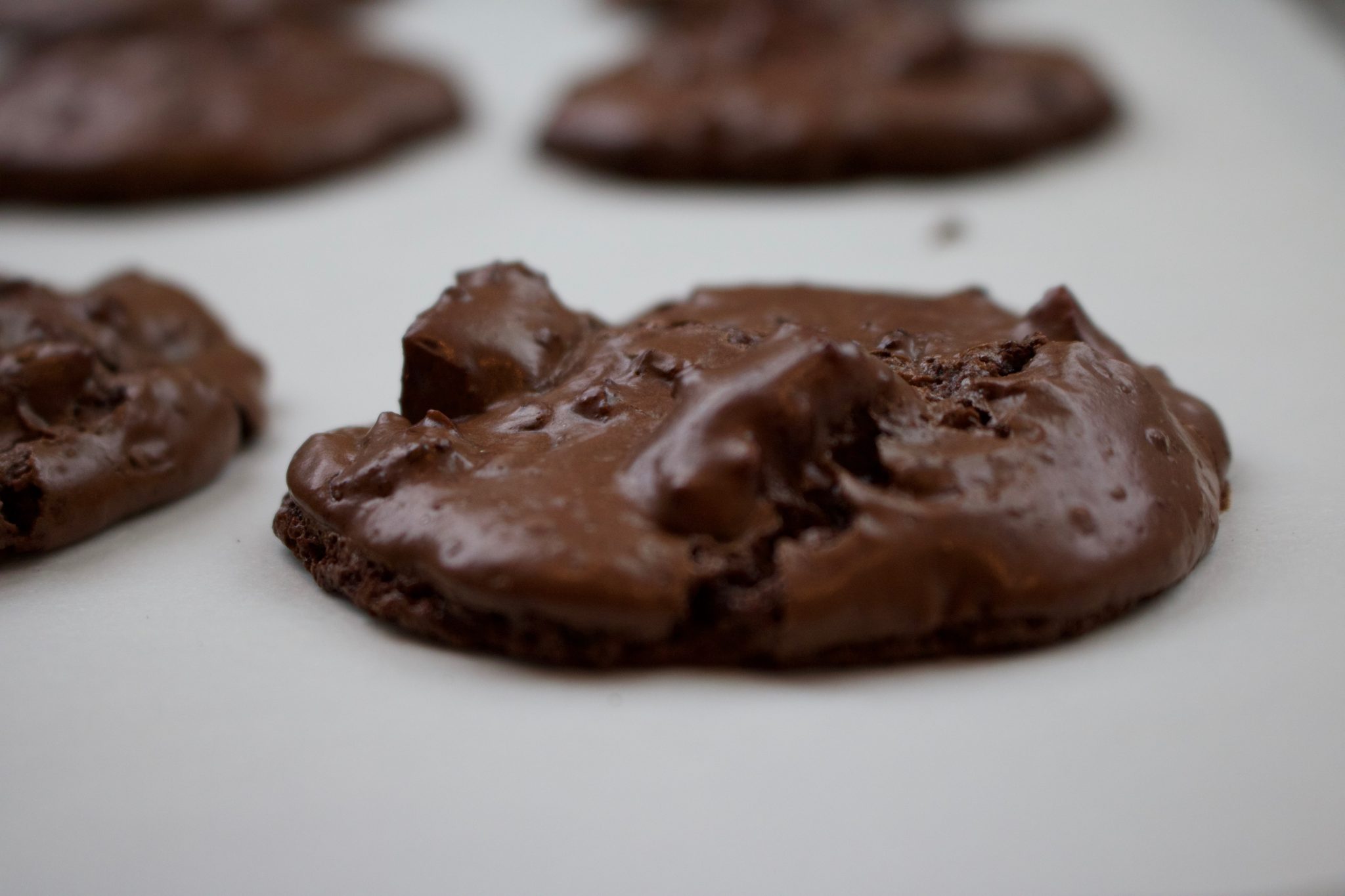 Glossy, cracked exoskeleton with soft, cake-like brownie innards