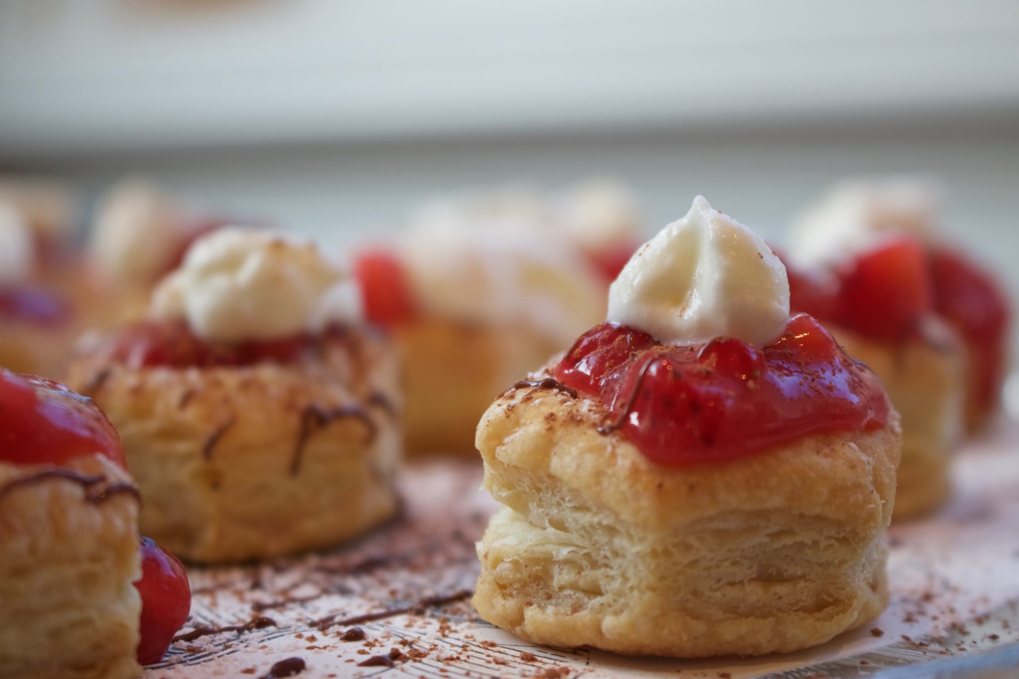 Strawberry Puff Pastry Cups