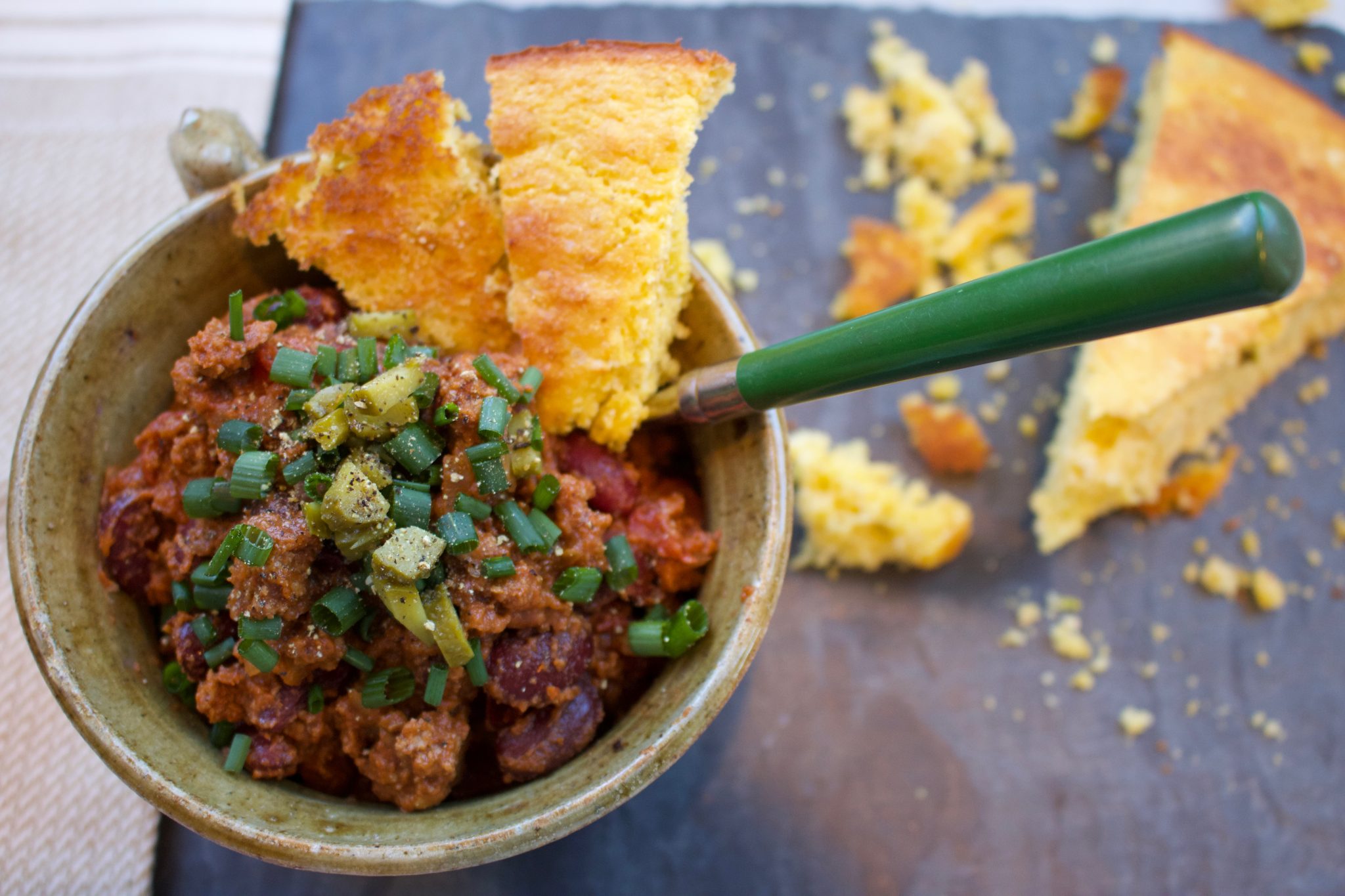 Quick and Easy Chili and Cornbread