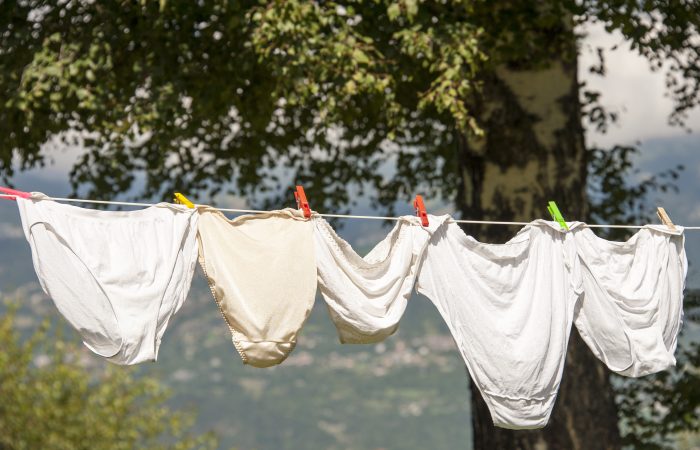 Clean Underwear on a line