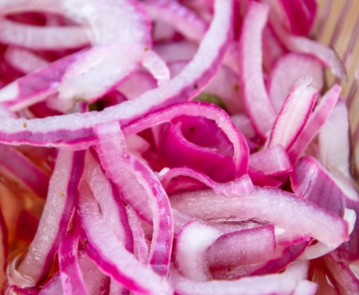 pickled red onions