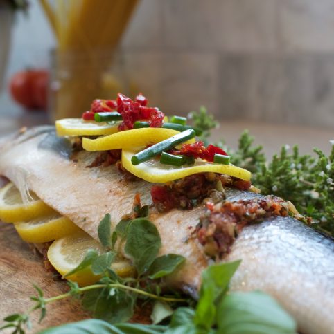 Mediterranean Inspired Fresh Whole Fish. Whole fish, health benefits of fish