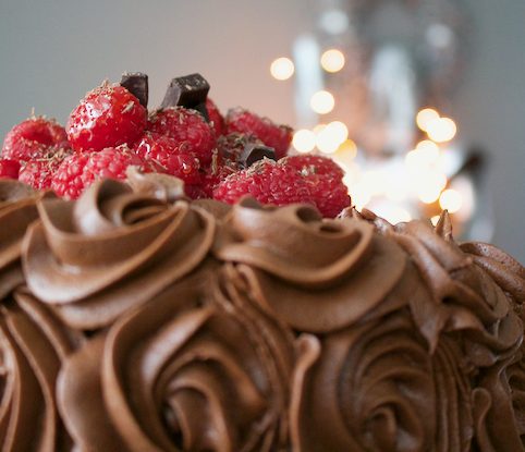 Chocolate Cake with Chocolate Buttercream Frosting