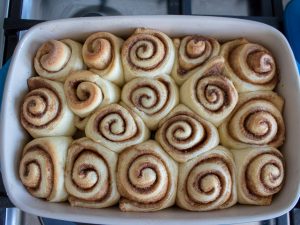 Baked cinnamon rolls