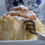 Cinnamon Roll with fork